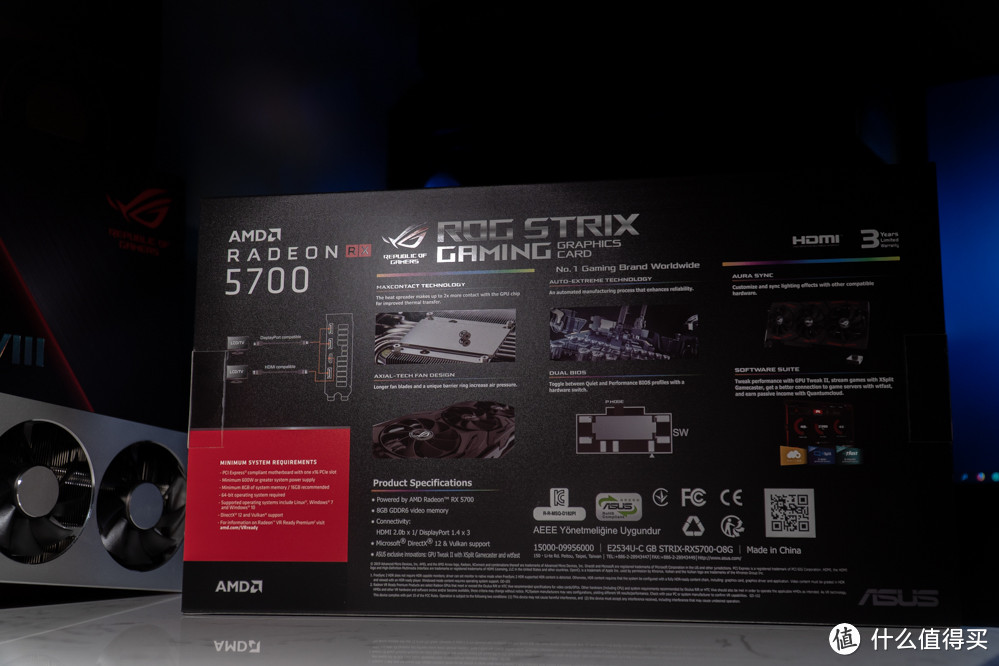 你要的三风扇，倒是买啊！玩家国度 Strix RX5700 O8G Gaming 开箱简测