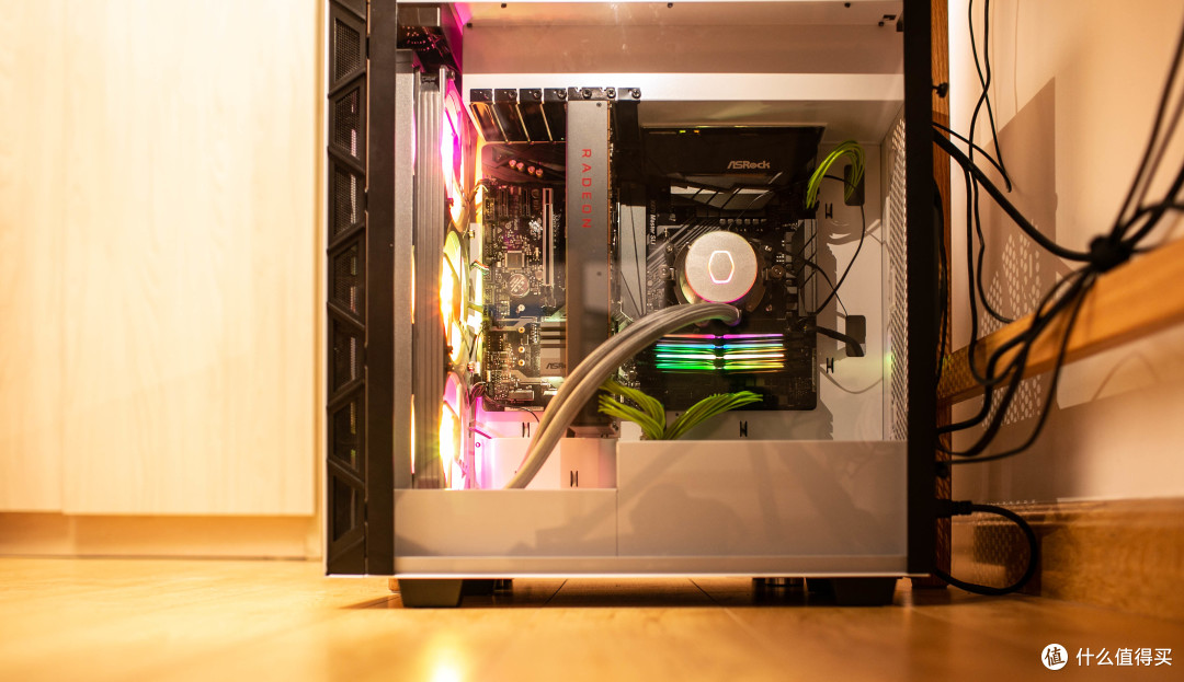 银色质感一体风扇酷冷至尊p360冰神开箱装机体验