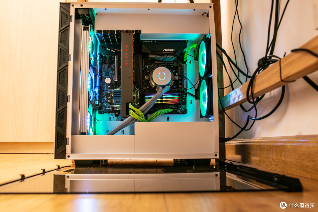 银色质感一体风扇酷冷至尊p360冰神开箱装机体验