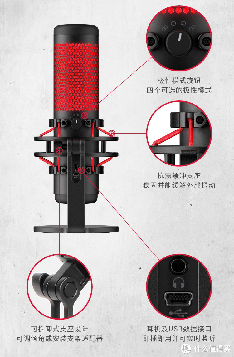 到底还是颜值至上啊：HyperX QuadCast 声浪 麦克风 体验