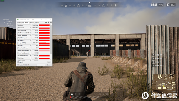 PUBG训练场在+50%功耗极限下放置10分钟