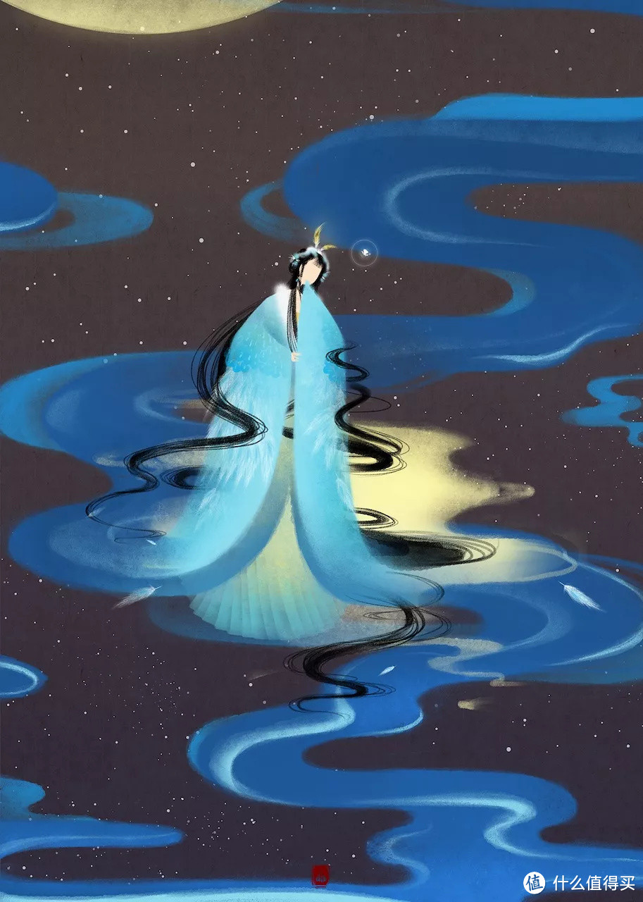 除开又仙又美的"无脸小人"系列,呼葱觅蒜还有一些别样风格的创作,带有