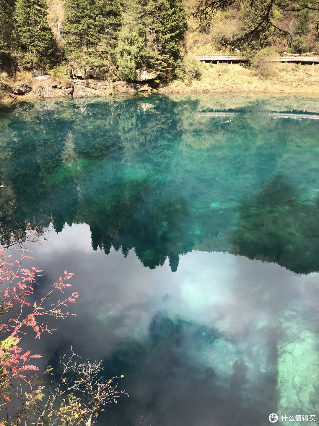 静怡的翡翠般的湖面