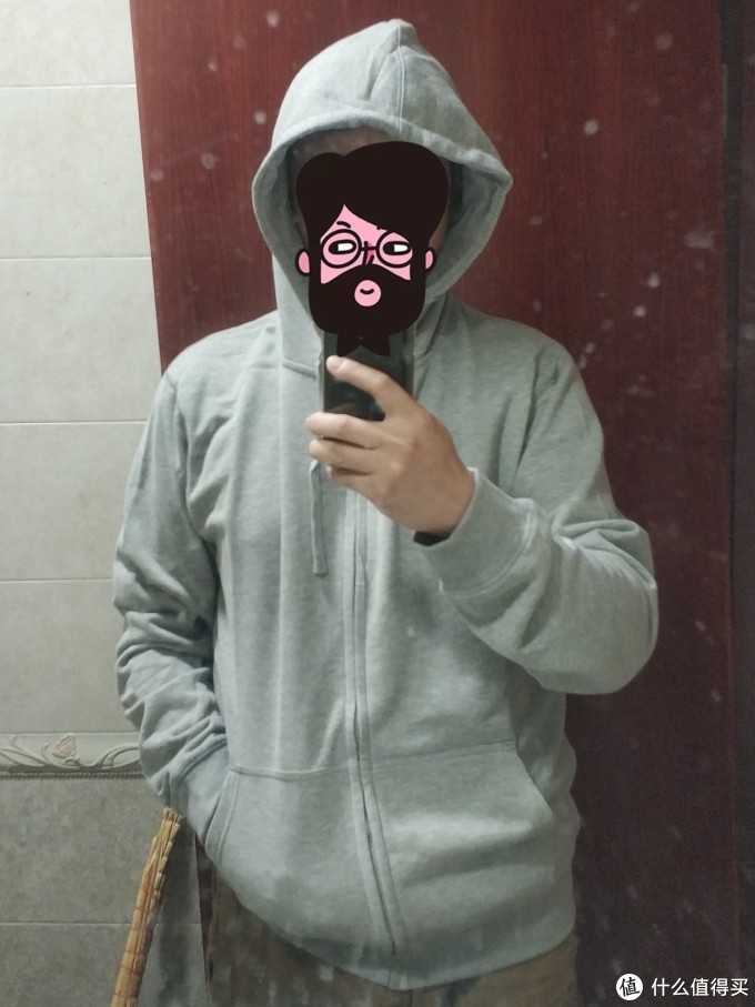 图书馆猿のINTERIGHT系列晒单 07:男士帽款开衫卫衣