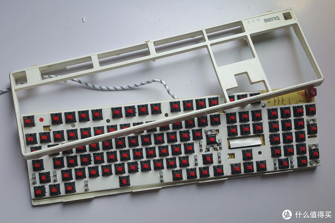 明基（BenQ）天机镜KX890 樱桃红轴 机械键盘 修复