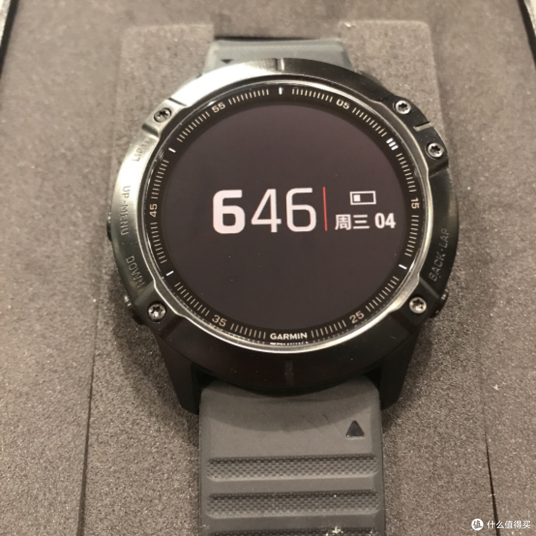 开箱晒物佳明级户外手表fenix6x蓝宝石