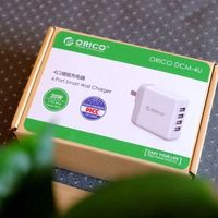 ORICO4口墙插充电器外观展示(本体|充电器|外壳|面板|充电口)