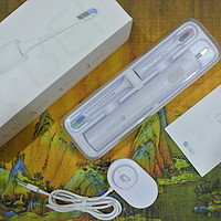 贝医生声波电动牙刷图片展示(包装|材质|充电线圈|USB口|刷头)