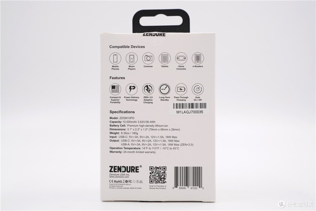 比银行卡还小的10000mAh PD移动电源 ,ZENDURE SuperMini评测(ZDSM10PD)