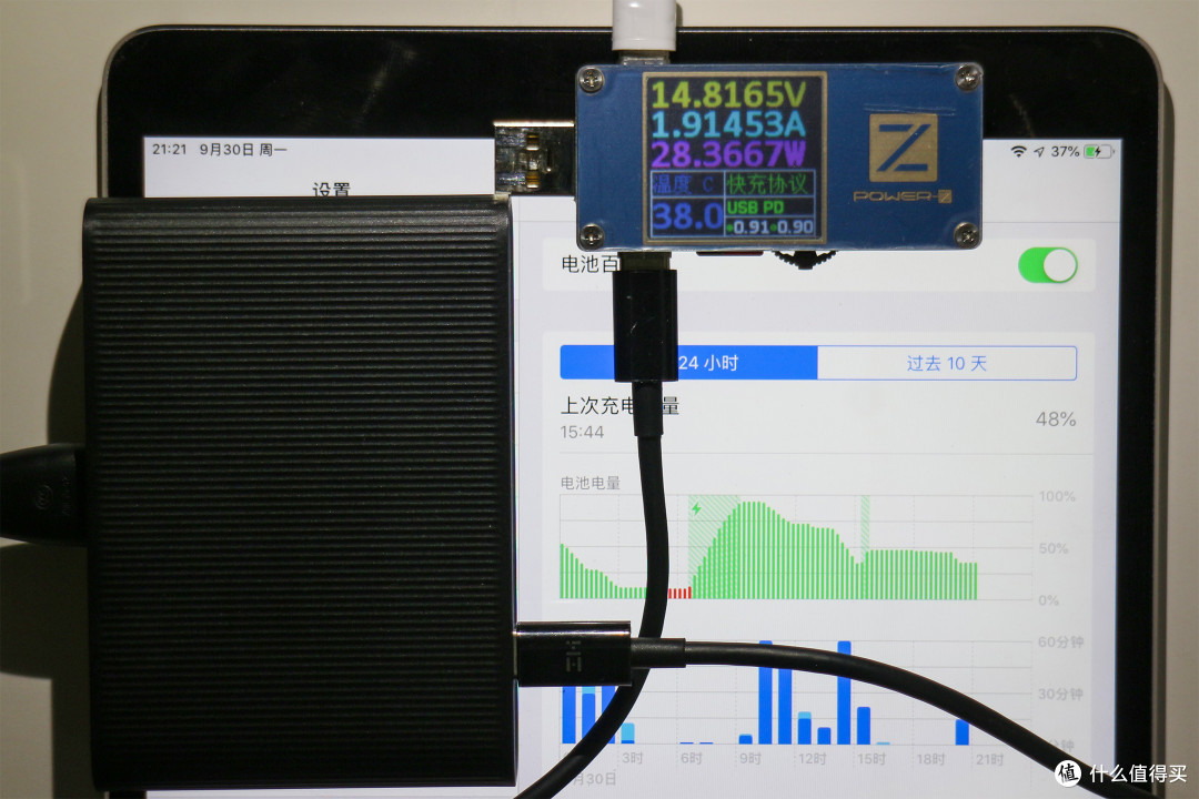C1单口给 iPad Pro 供电