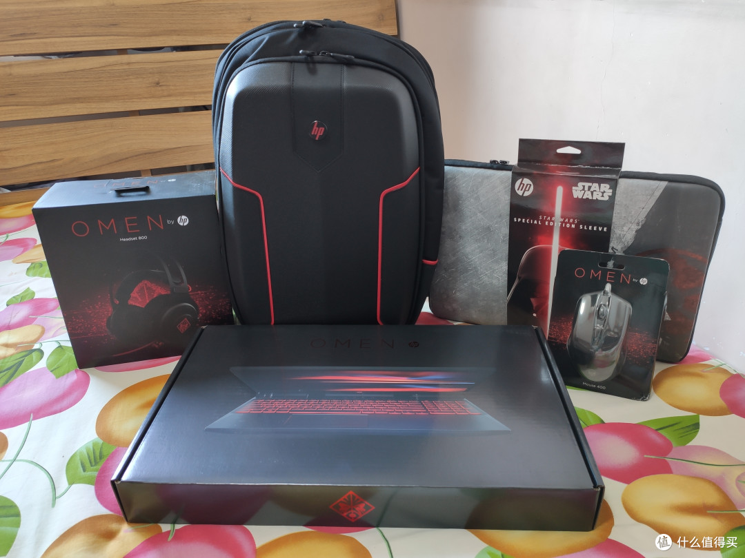 惠普 OMEN 暗影精灵5 全家桶开箱晒单