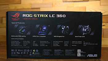 华硕ROG STRIX LC 360图片展示(电源线|底板扣具|水泵|风扇|水管)