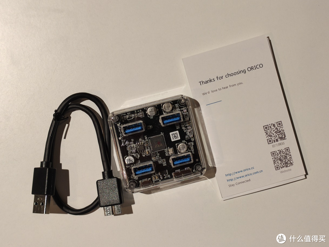 好看才是第一购买力——ORICO USB3.0透明分线器评测