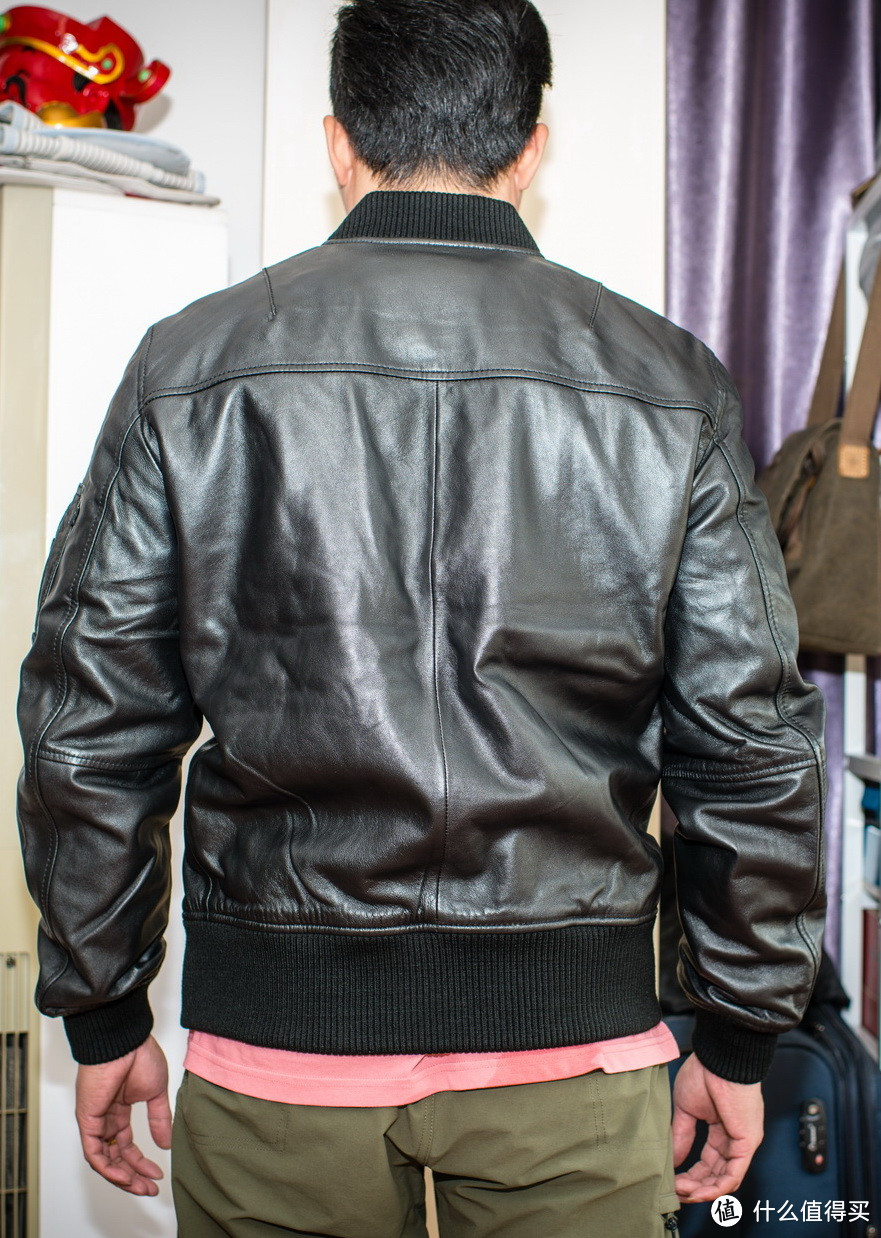 Alpha industries 欧版 MA-1 VF PM Leather Jacket