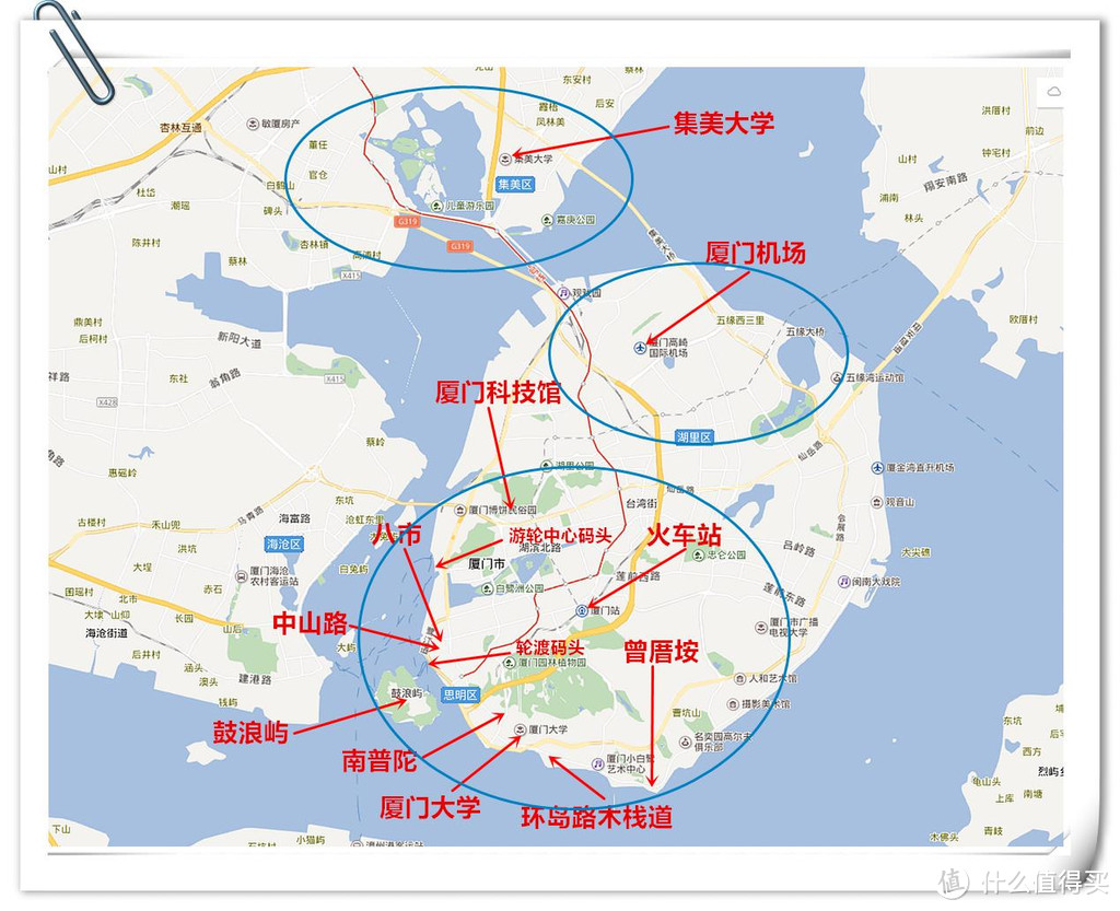 岛内大概景点分布