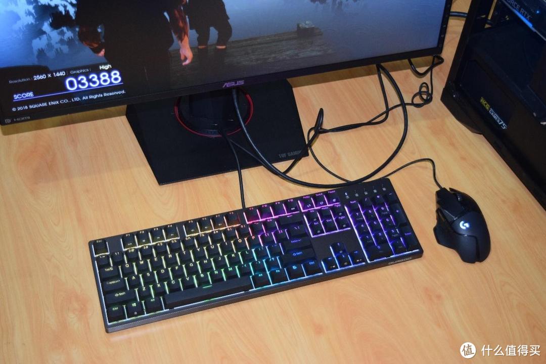 熟悉的手感，PBT键帽、个性化设计的杜伽K310 RGB-NS版樱桃轴