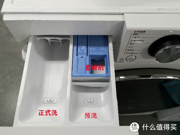 滚筒洗衣机的洗涤剂盒（手动投放）
