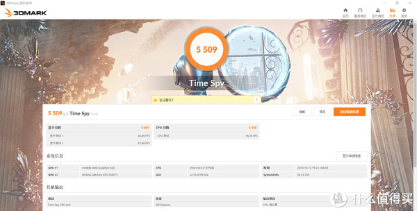 3DMark Time Spy测试结果