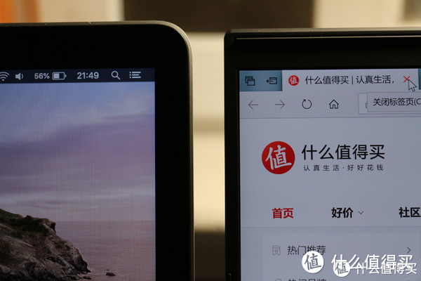 网页文字显示细腻,与MACBOOK的高分屏对比,高下立辨