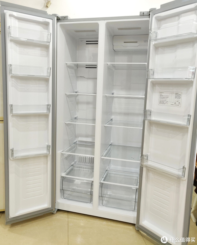 我的第一台冰箱:大容量、风冷无霜不结冰,值得拥有的经济适用型大冰箱-米家 对开门风冷冰箱483L