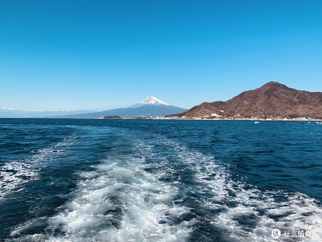 上船后拍的富士山