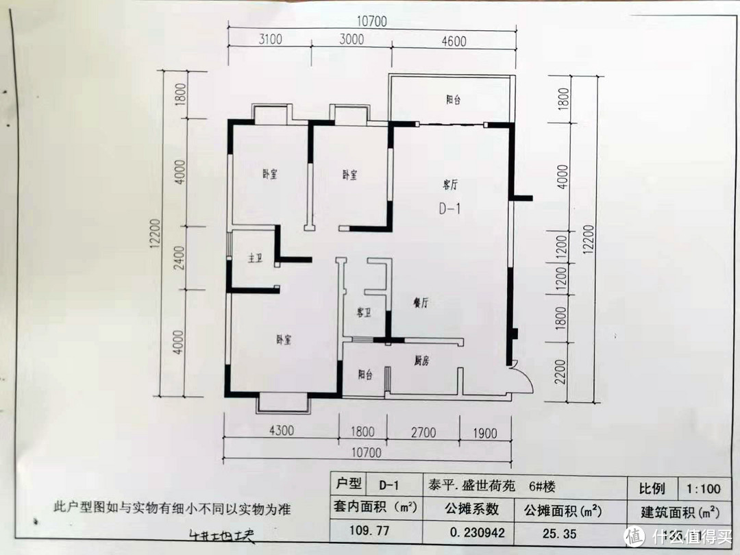 户型图，家庭影院放在了客厅，墙对墙实际距离有4.25米