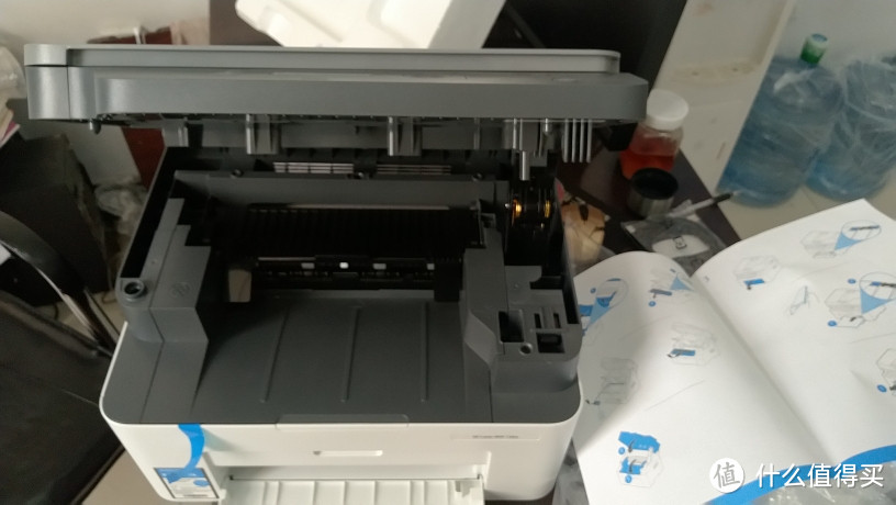 惠普136w无线激光打印机开箱