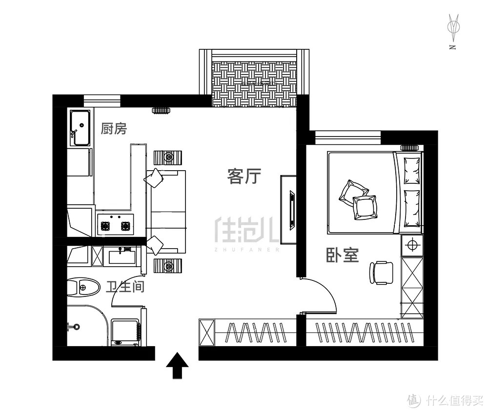 40m²小户型整屋收纳太绝了，竟然连冰箱都藏起来了！