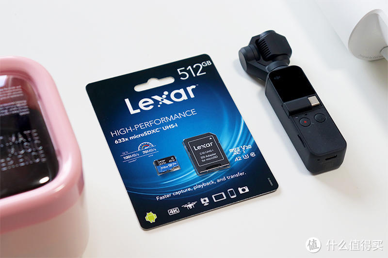 大疆Osmo Pocket之存储保障,容速皆猛:Lexar雷克沙633x 512GB TF卡