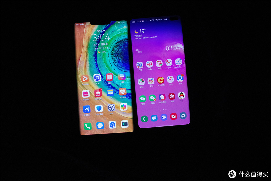 三星s10 + vs 华为mate 30 pro 5G版 简单对比