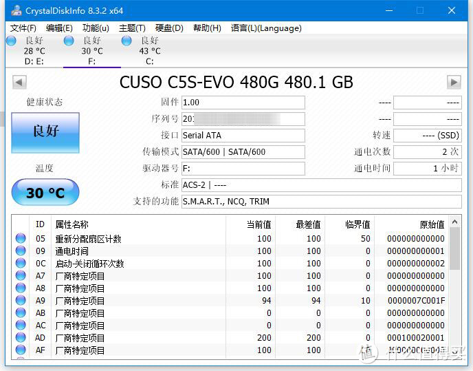 酷兽480G SSD小测：1G只卖4毛6的固态硬盘了解一下