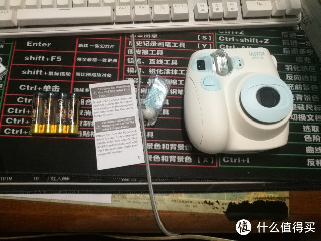 什么值得买值友福利松下 instax富士 拍立得相机 mini7c 水蓝色