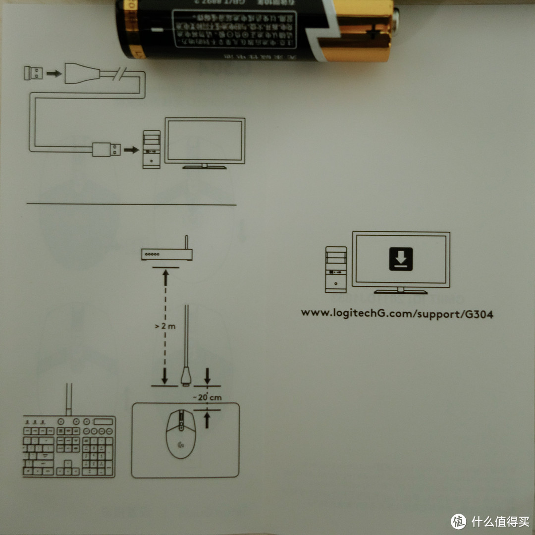 罗技无线鼠标G304，设计增产全靠它