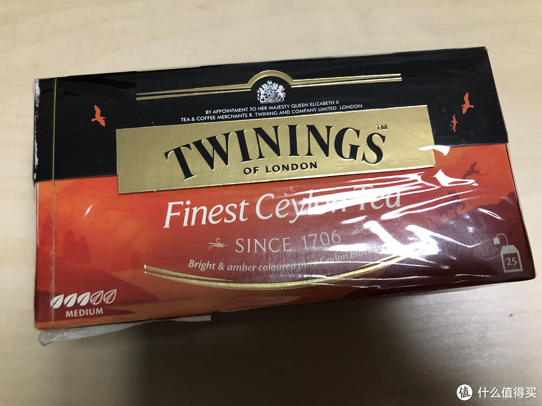 TWININGS精品锡兰红茶（袋泡装，25包*2克）