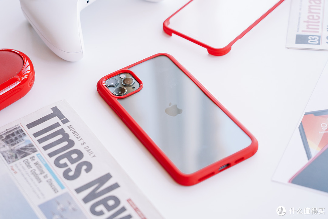 无需贴膜，一体双面：cike 小红壳 Partron iPhone11防摔壳