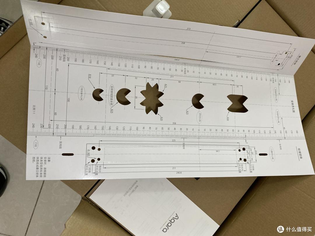 1：1大小的开孔图 在门锁安装时很有帮助
