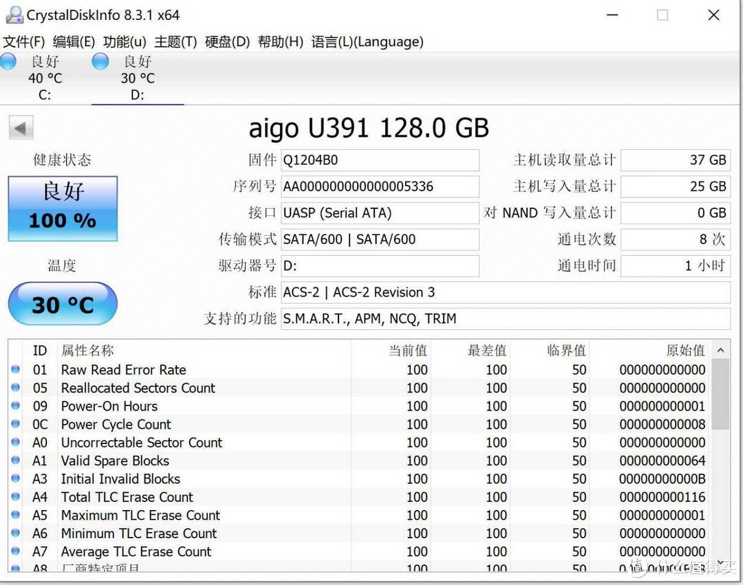 童叟无欺还真给了固态硬盘的性能-aigo U391高速固态U盘