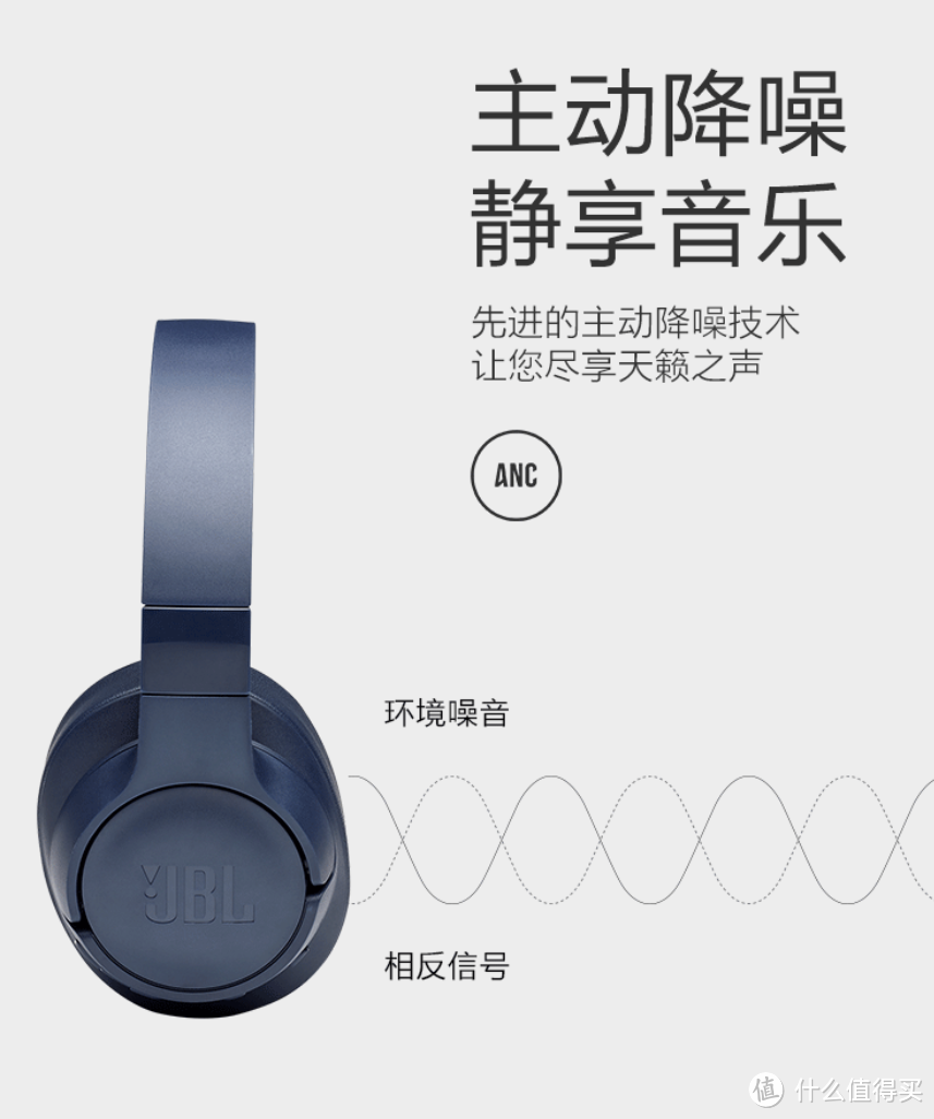 主动降噪+30小时续航：JBL TUNE 750BTNC 主动降噪耳机 上架预售