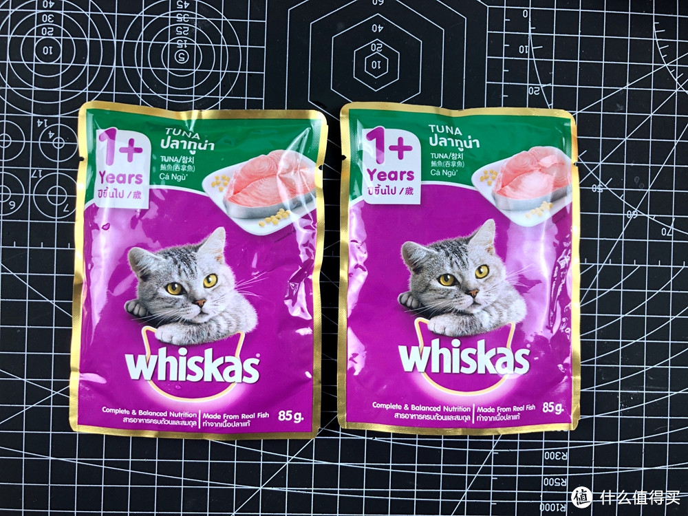 猫咪爱吃，也是喂药神器-伟嘉 泰国进口猫主食罐头 吞拿鱼味85g袋装