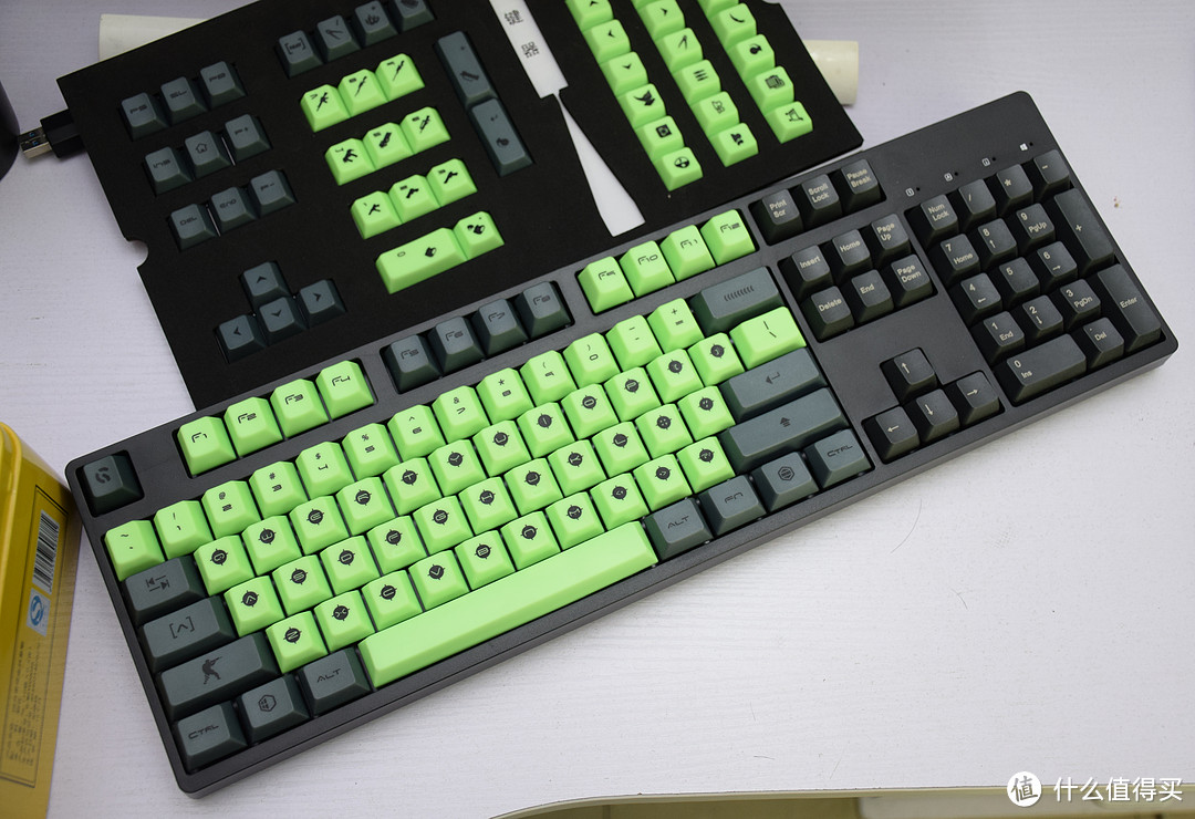 CS GO主题键帽了解一下,GANSS GS-104C换装分享