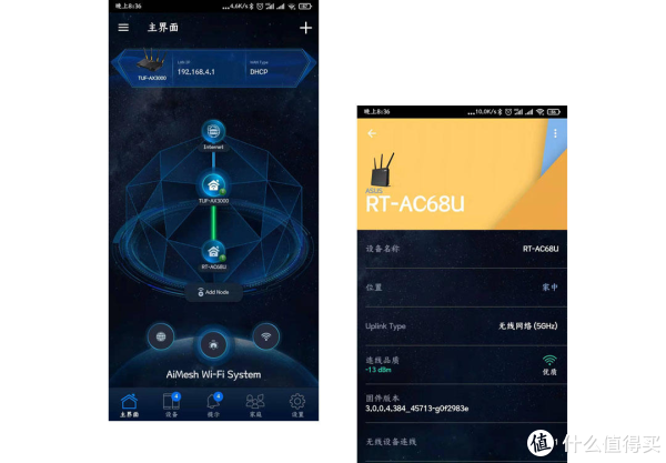 端ゆかり aimesh组网实战：AX3000+AC68U无缝漫游MESH组网体验_路由器_什么