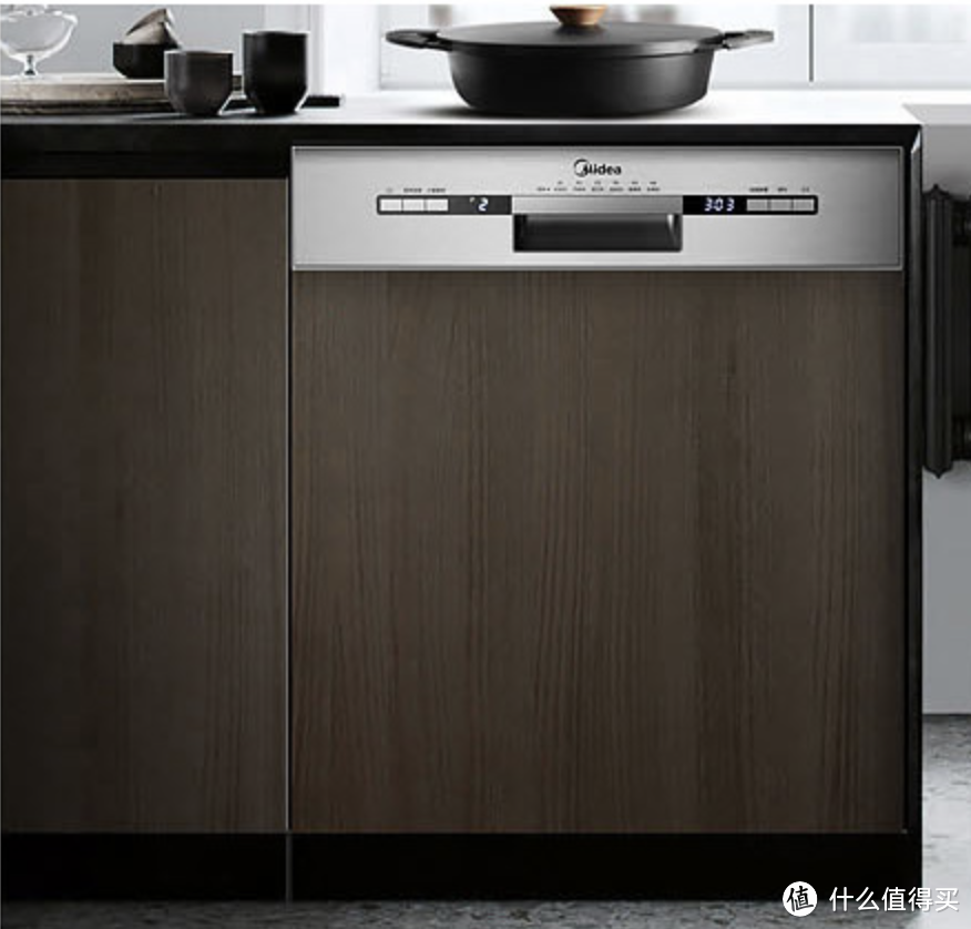 13套大容量，自定义面板，这也许是你家厨房最好看的洗碗机：美的L1 洗碗机开箱体验