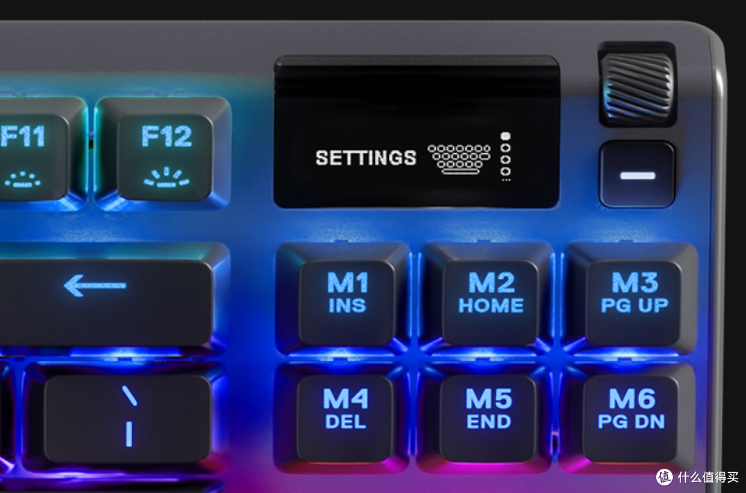 可变触发键程 Oled屏显 赛睿apex Pro Tkl 电磁机械轴游戏键盘上架预售首发价1539元 键盘 什么值得买