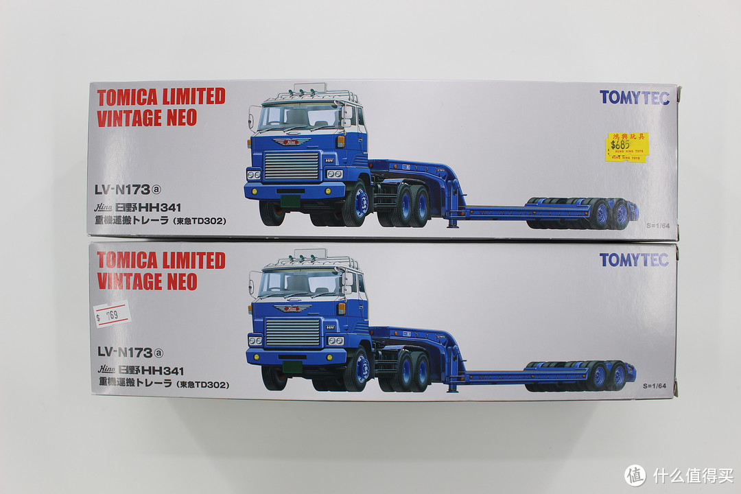 日野重机搬运车--TOMY 多美卡TLV-N173a蓝色日野拖车开箱赏析