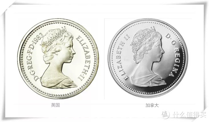 钱币上的女王头像【伊丽莎白二世】