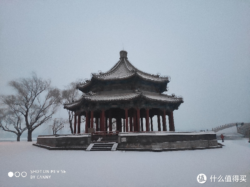 2019年冬天雪中北京颐和园