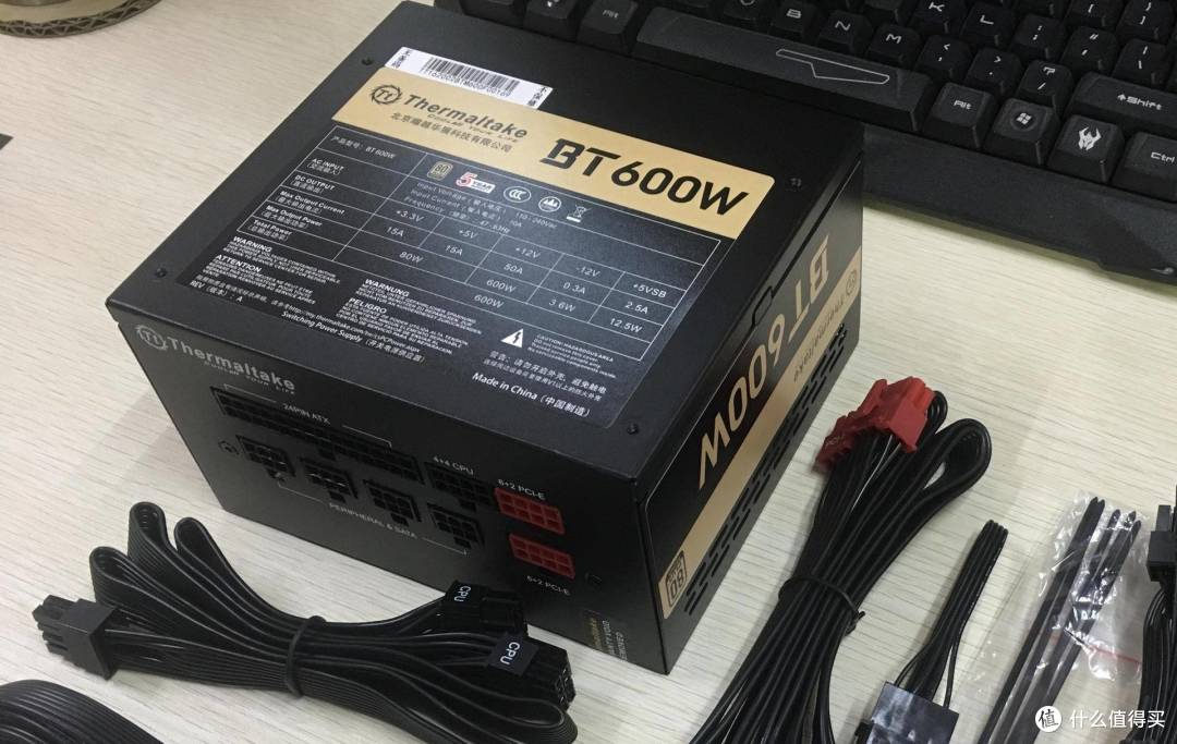 新手装机可以盲选的机箱电源,Thermaltake额定600W BT600 W全模组电源装机篇