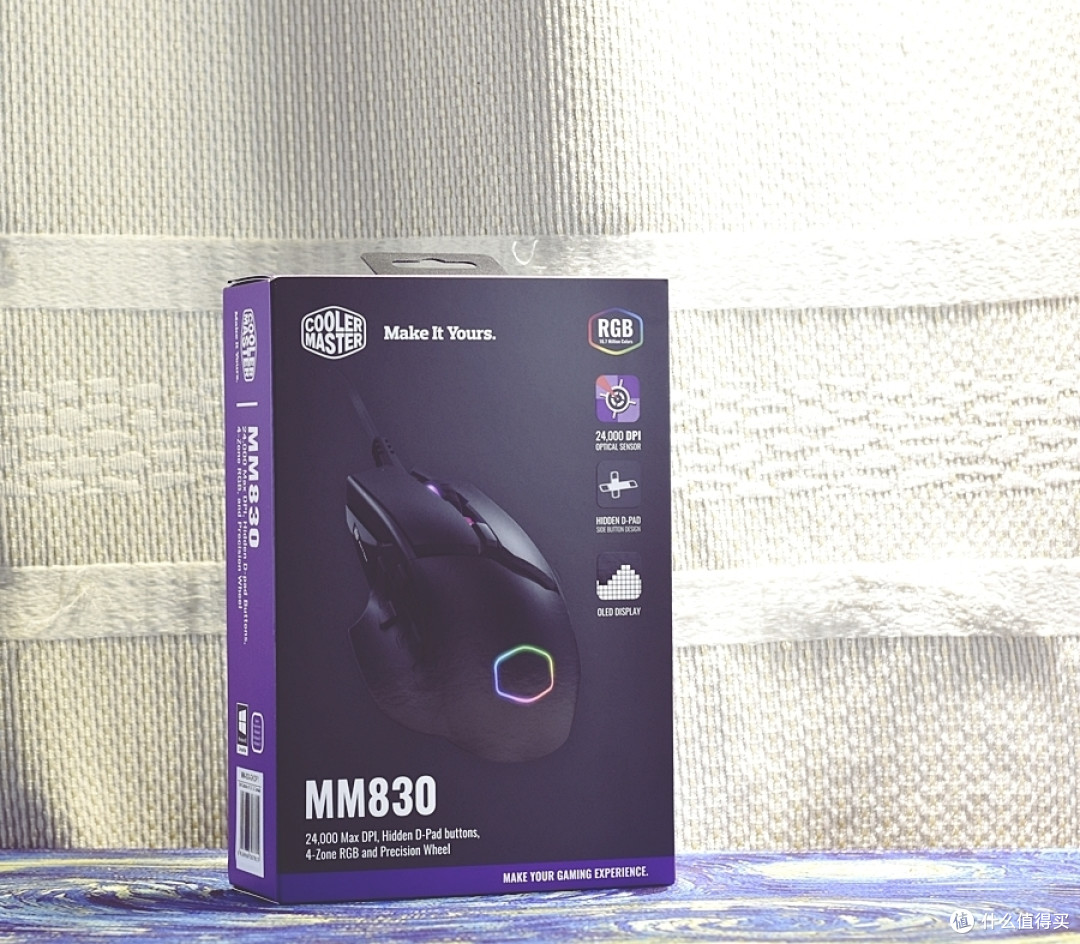 酷冷至尊 Cooler Master MM830 最能“框”的RGB屏显电竞游戏鼠标