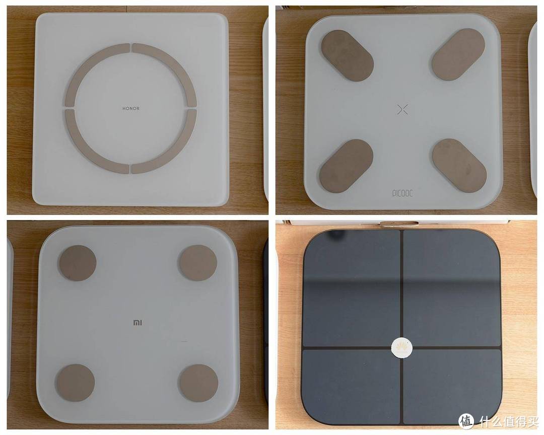 大牌热门四大体脂秤，有品、华为、小米、荣耀怎么选？
