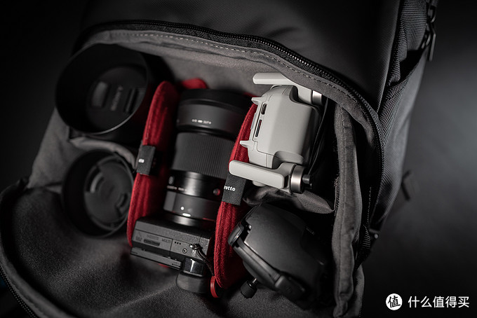 相机加无人机方案：一台大疆Mavic mini加遥控器，外加索尼A6300和三支镜头